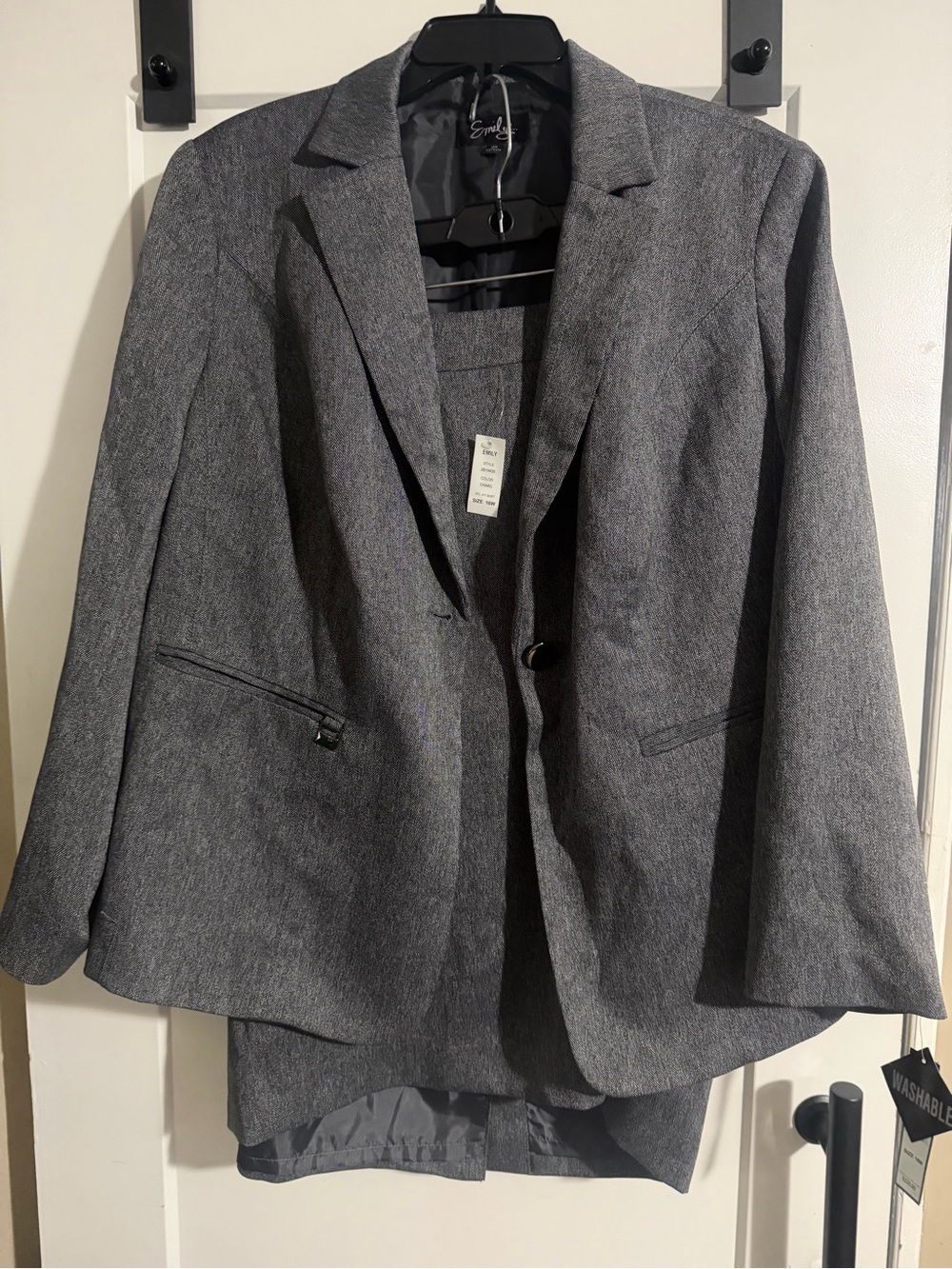 Classic Grey Women's Tailored Blazer by Evoke